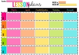 Colorful Lesson Plan Template