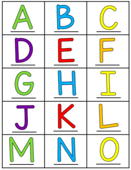 Colorful Letters...Find and Trace by One Cute School House | TPT