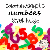 Colorful Magnetic Numbers Styled Image FREEBIE