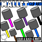 Colorful Mallet Clip Art
