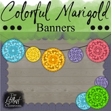 Colorful Marigold Flower Bunting | Day of the Dead Bulleti