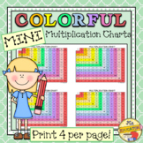 Colorful Multiplication Charts - MINIs