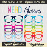 Colorful Nerd Glasses Clipart