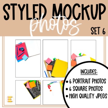 Preview of Colorful Notebooks Mockups