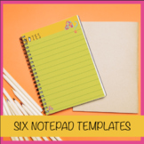 Colorful Notes template designs