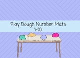 Colorful Number Play Dough Tracing  Mats 1-10
