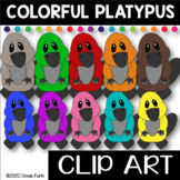 Colorful PLATYPUS Clip Art
