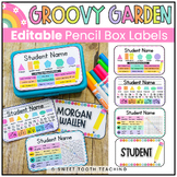 Colorful Pencil Box Labels for Upper Elementary & Primary 