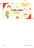Colorful Playful 2024 Calendar
