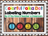 Colorful Polka Dot Numbers
