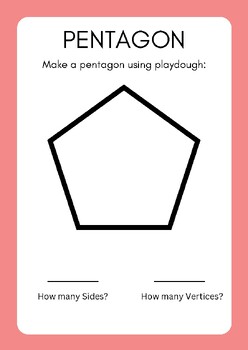 Preview of Colorful Polygon Playdough Mats