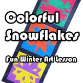 Colorful Positive/Negative Space Snowflakes