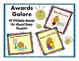 Classroom Awards - Set of 45 Printable Awards for Classroo