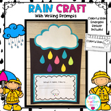 Colorful Rain Craft with Writing Prompt : Weather Activiti