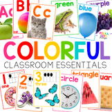 Colorful Rainbow Classroom Décor MINI BUNDLE with Real Pictures