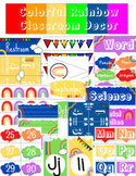Colorful Rainbow - Classroom Decor Theme - EDITABLE PAGES