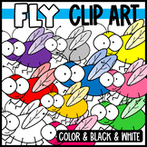 Colorful Rainbow Fly Clip Art