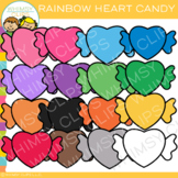 Colorful Rainbow Heart Candy Clip Art