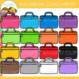 Colorful Rainbow Lunchbox Clip Art