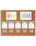 Colorful Rainbow Theme - WOW Work - Bulletin Board - EDITA