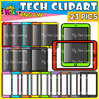 Colorful Rainbow iPhones Smartphones Clip Art by My New Learning