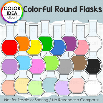 Preview of Colorful Round Flasks