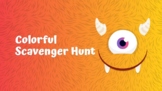 Colorful Scavenger Hunt (PowerPoint)