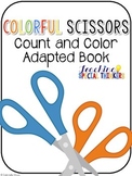 Colorful Scissors Count and Color Book