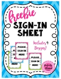 Colorful Sign In Sheet | Open House | Parent Night | Back 