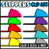Colorful Rainbow Slippers Clipart
