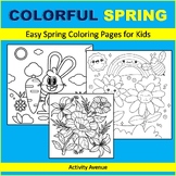 Colorful Spring: Easy Spring Coloring Pages for Kids