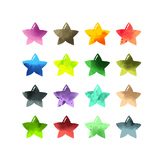 Colorful Stars Clipart, PNG Transparent Background, Rainbo