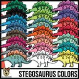 Colorful Stegosaurus Clip Art