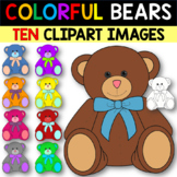 Colorful TEDDY BEARS Clip Art
