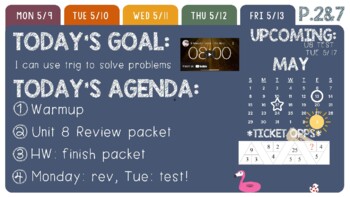 Preview of Colorful Tabs Weekly Agenda - Classroom resources for teachers