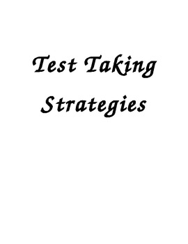 Preview of Colorful Test Taking Strategy Posters