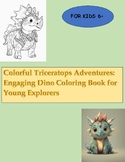 Colorful Triceratops Adventures Engaging Dino Coloring Boo