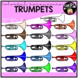 Colorful Trumpets Clip Art Set {Educlips Clipart}