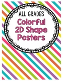 Colorful Two-Dimensional Shape Posters