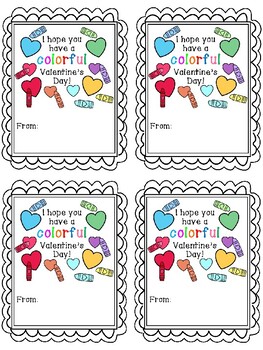 Colorful Valentine's Day Cards by Positively Purposeful Play | TpT