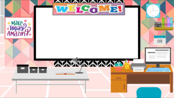 Preview of Colorful Virtual Classroom Background