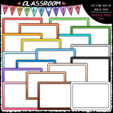 Colorful Whiteboards Clip Art - Dry Erase Boards Clip Art 
