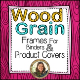 Colorful Wood Grain Frames for Binders & Product Covers