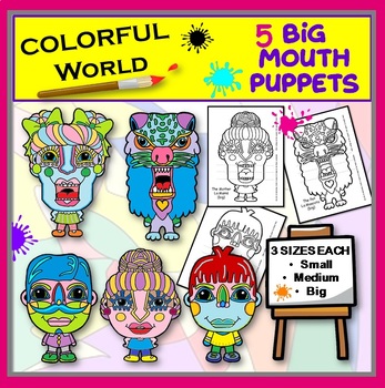 Preview of Colorful World Big Mouth Puppets
