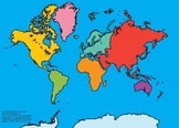 Colorful World Map