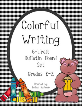 Preview of Colorful Writing 6-Trait Bulletin Board Set