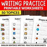 Colorful Writing Practice English Worksheets - Complete Se