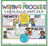 Colorful Writing Process Posters/Clip Chart (Color & B+W!)