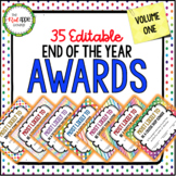 Colorful & Bold Editable End of the Year Superlative Award