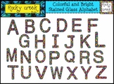 Colorful and Bright Alphabet Letters ABC Clip Art Set !